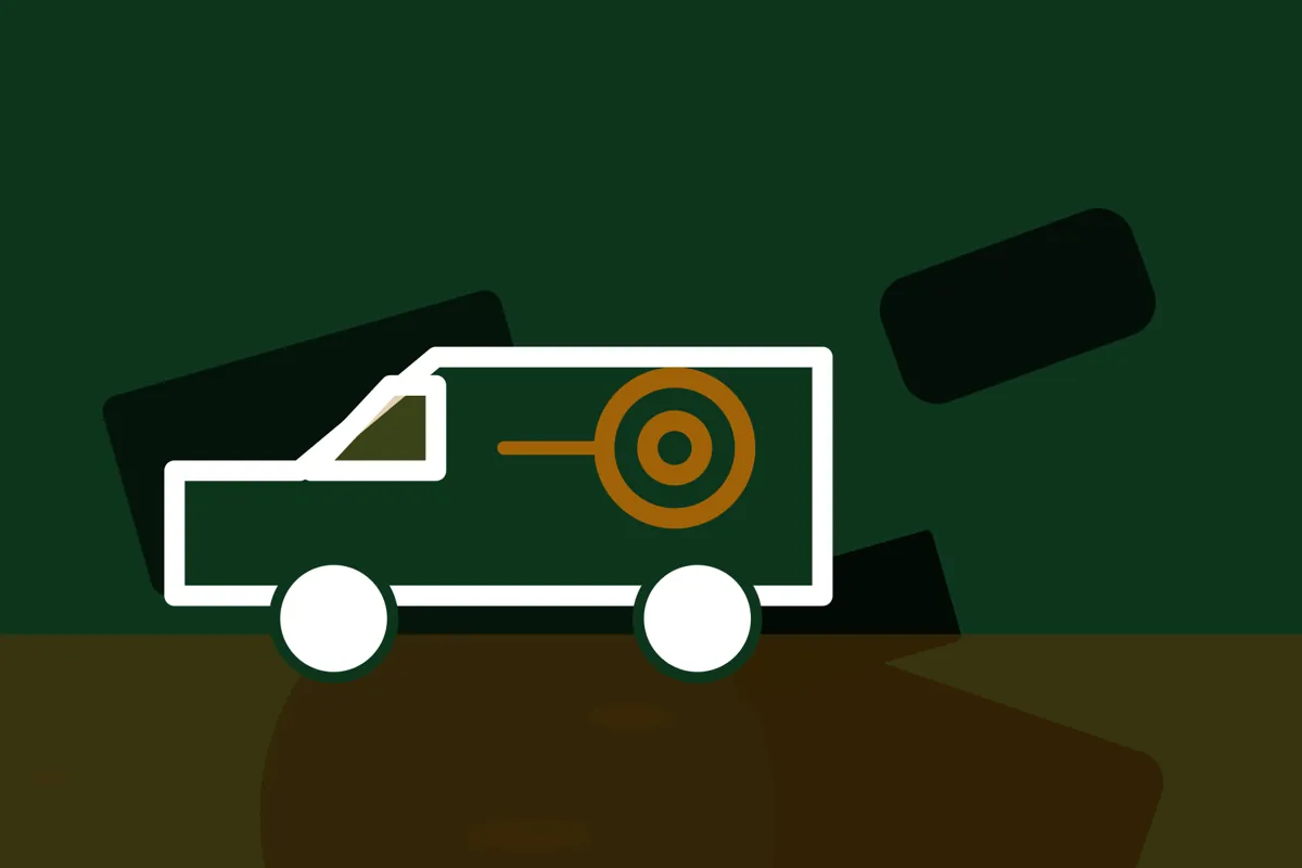 Illustration of a service van
